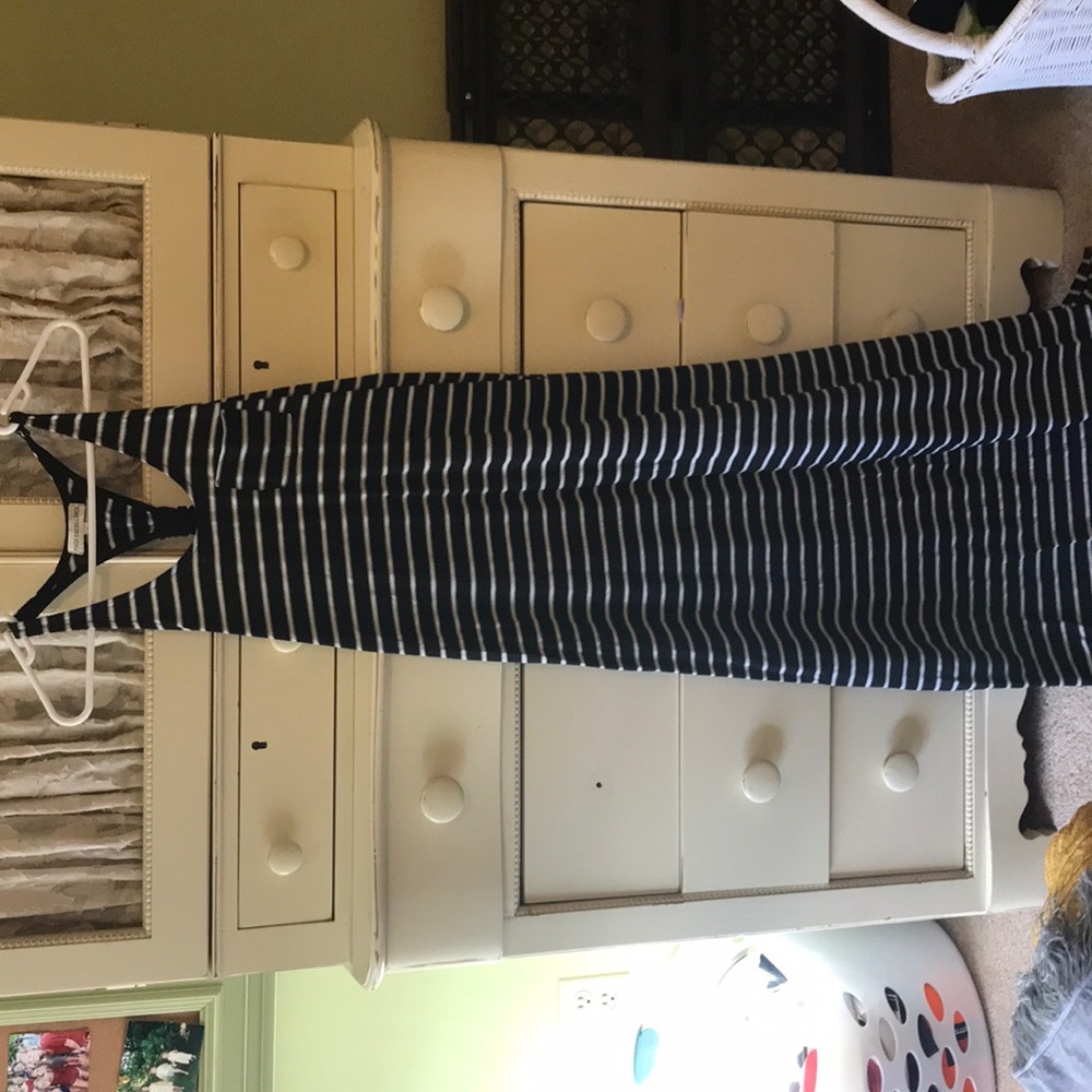 Striped maxi dress